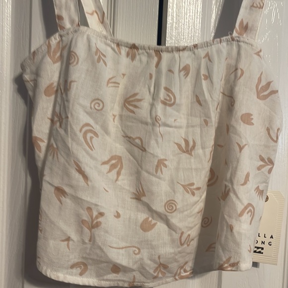NWT Billabong white crop top with adjustable straps size XS - Picture 6 of 11